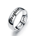 Damen Ring mit gravierter Botschaft und eleganter Oberfläche Shop Nory