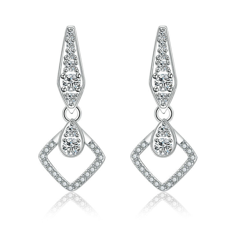 Damen Funkelnde Ohrringe mit elegantem, geometrischem Design Shop Nory
