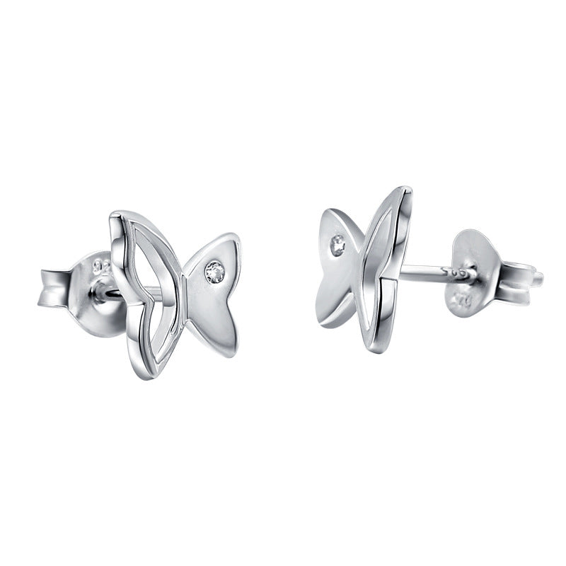 Damen Ohrringe im Schmetterlingsdesign mit funkelnden Zirkonia Shop Nory