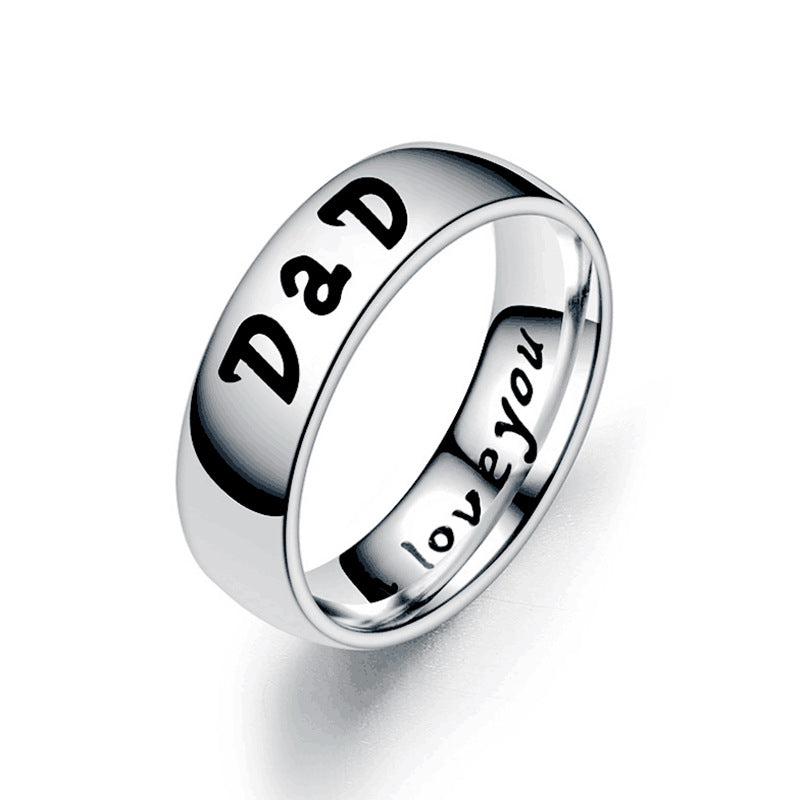 Damen Ring mit gravierter Botschaft und eleganter Oberfläche Shop Nory