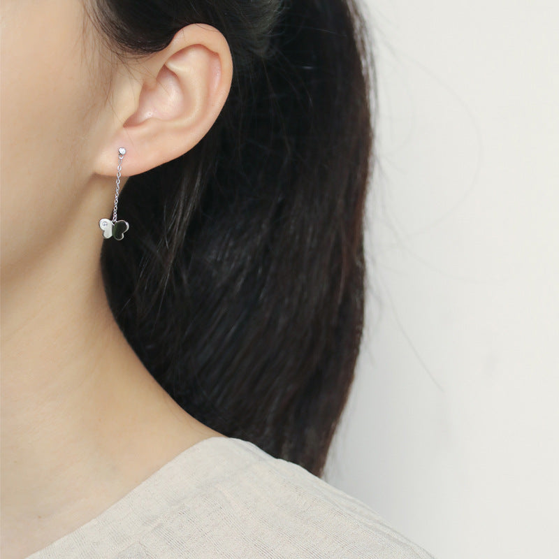 Damenohrringe mit filigranem Schmetterlingsdesign und funkelndem Zirkonia-Besatz Shop Nory