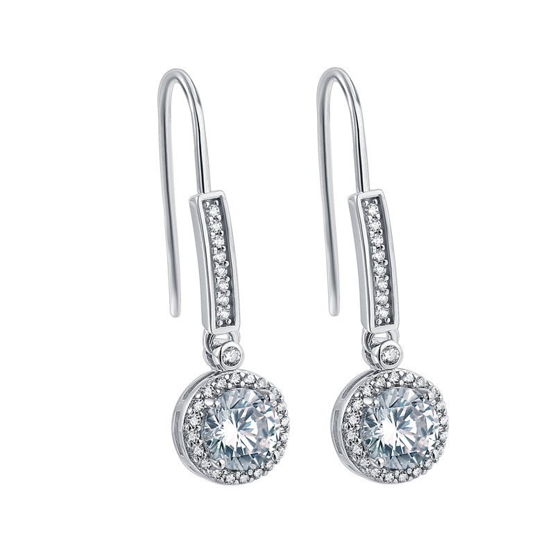 Damen Ohrringe mit quadratischem Zirkonia-Besatz Shop Nory