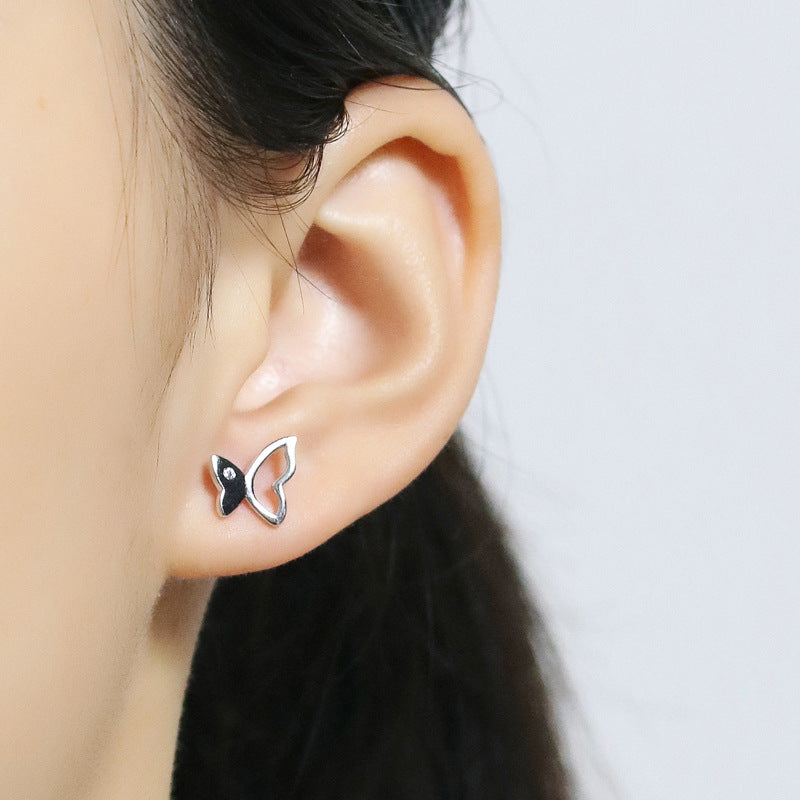 Damen Ohrringe im Schmetterlingsdesign mit funkelnden Zirkonia Shop Nory