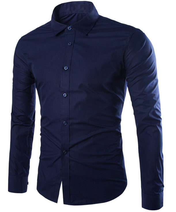 Herren tailliertes Business-Hemd mit Kentkragen, leichtem Stretch und schmaler Silhouette Shop Nory