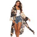 Damen floraler Kimono von