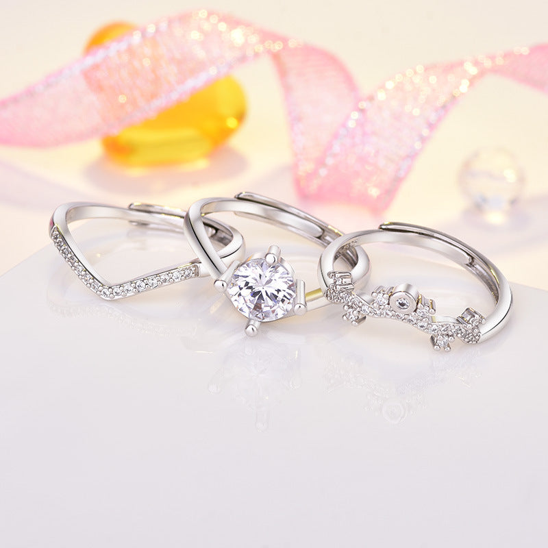Damen Trauring mit kunstvollem Zirkonia-Besatz und filigranem Design Shop Nory