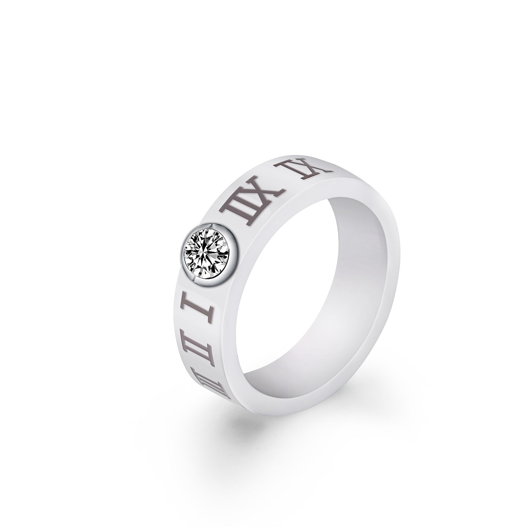 Herren Ring mit funkelndem Kristall und einzigartiger Gravur Shop Nory