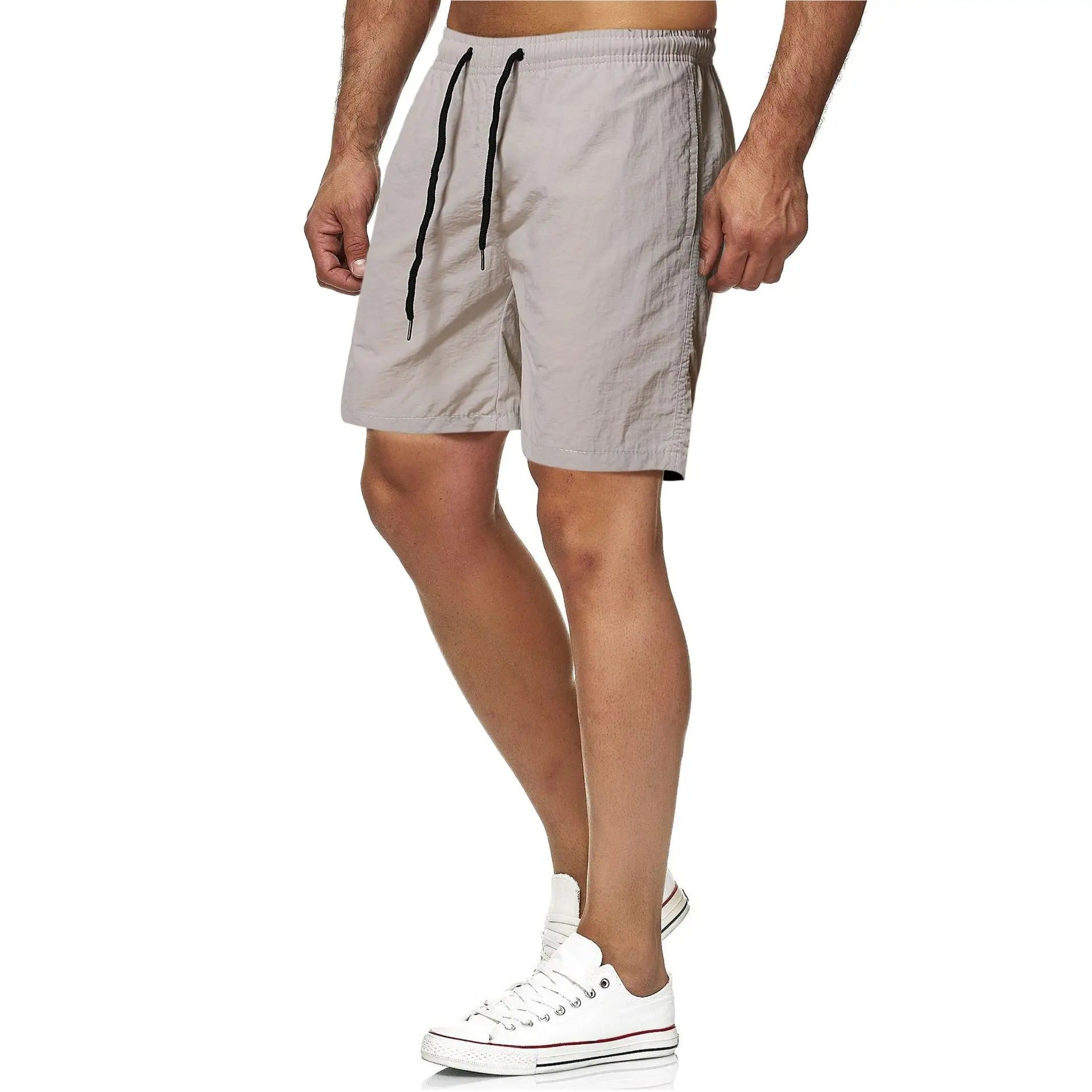 Schnell Trocknende Einfarbige Fitness-Badehosen für Männer