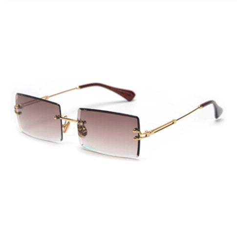 Modische Rechteckige Sonnenbrille Im Retro Stil