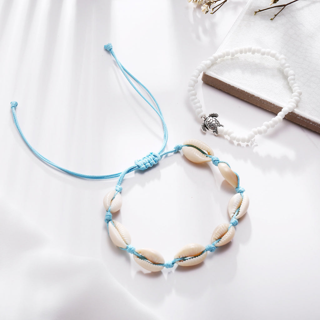 Damen Fußkettchen mit einzigartigem Schildkrötenanhänger Shop Nory