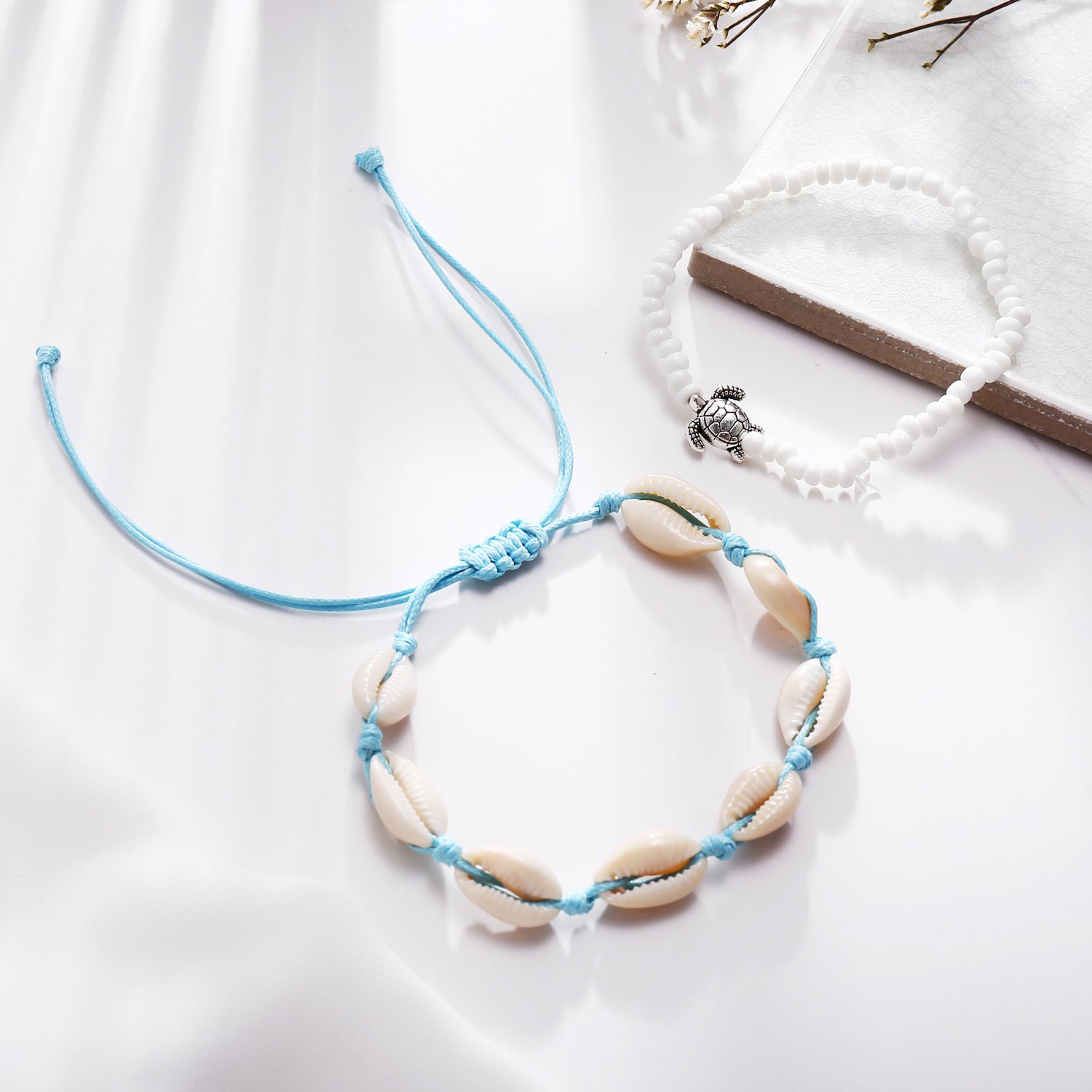 Damen Fußkettchen mit einzigartigem Schildkrötenanhänger Shop Nory