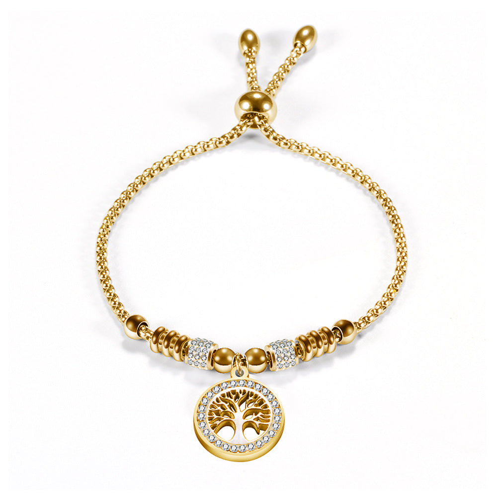 Damen Armband mit Baum-des-Lebens-Anhänger und funkelnden Zirkonia Shop Nory