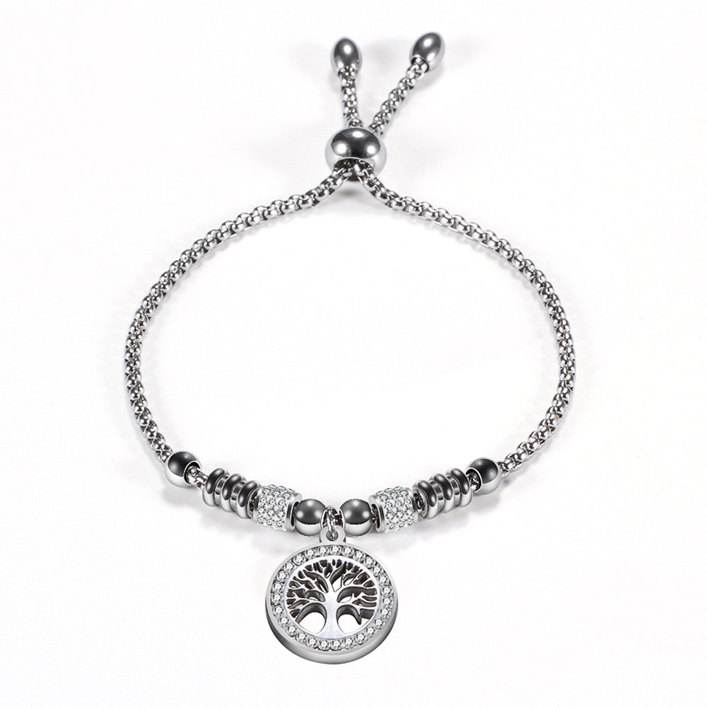 Damen Armband mit Baum-des-Lebens-Anhänger und funkelnden Zirkonia Shop Nory