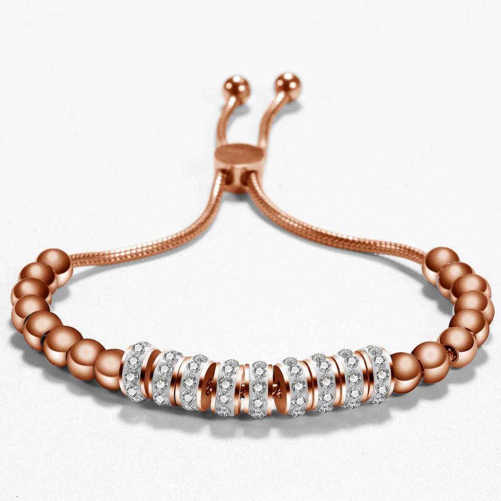 Damen Armband mit funkelnden Zirkonia und einstellbarem Zugverschluss Shop Nory