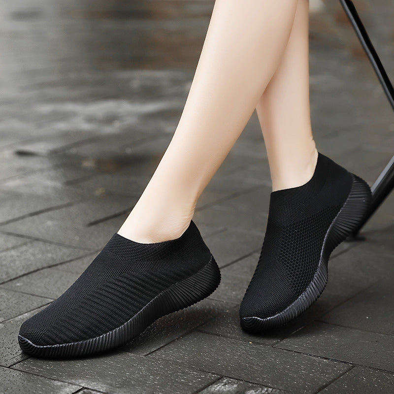 Damen Atmungsaktive Slip-On Sneakers mit flexiblem Obermaterial