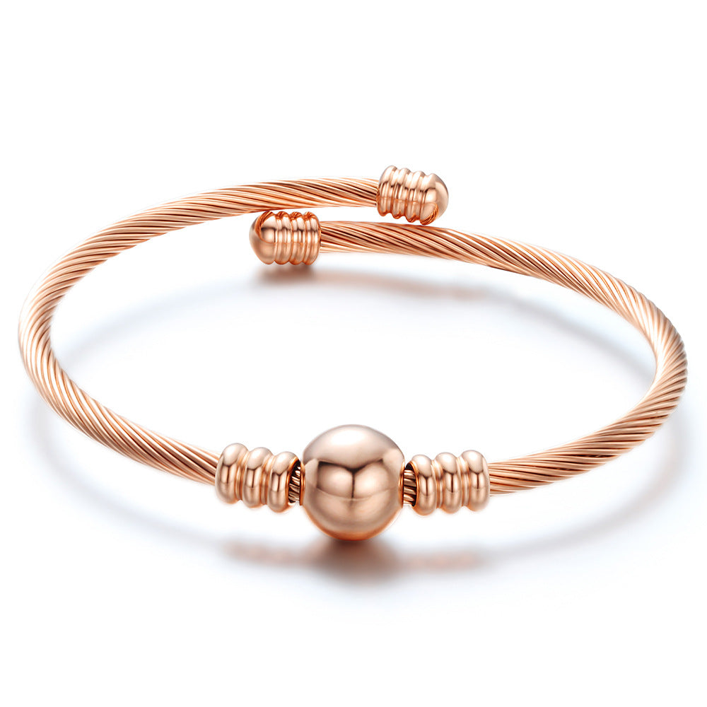 Damen Armband mit elegantem Drahtdesign und funkelndem Zirkonia Shop Nory