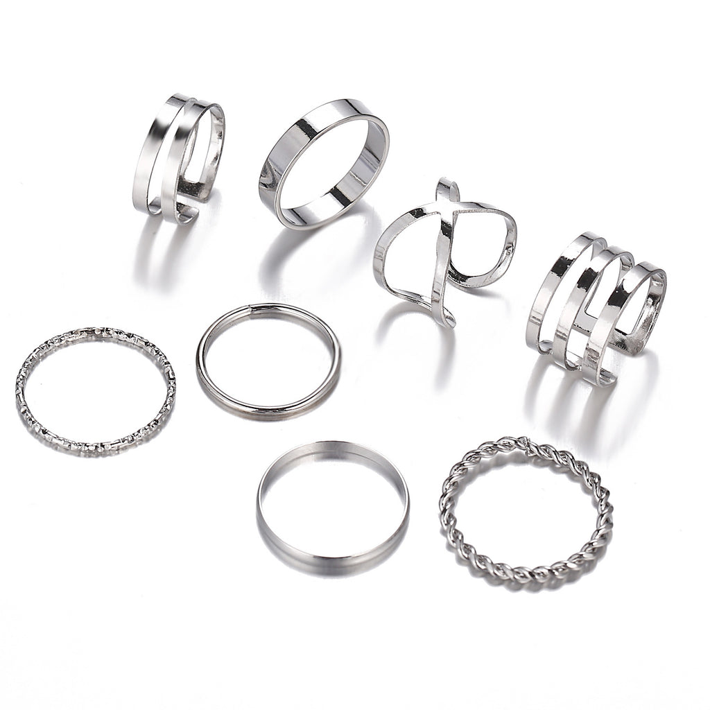 Damen Ring-Set mit kreativen und funkelnden Designs Shop Nory