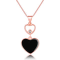 Damen Herzanhänger-Halskette mit funkelndem Zirkonia und elegantem Design Shop Nory