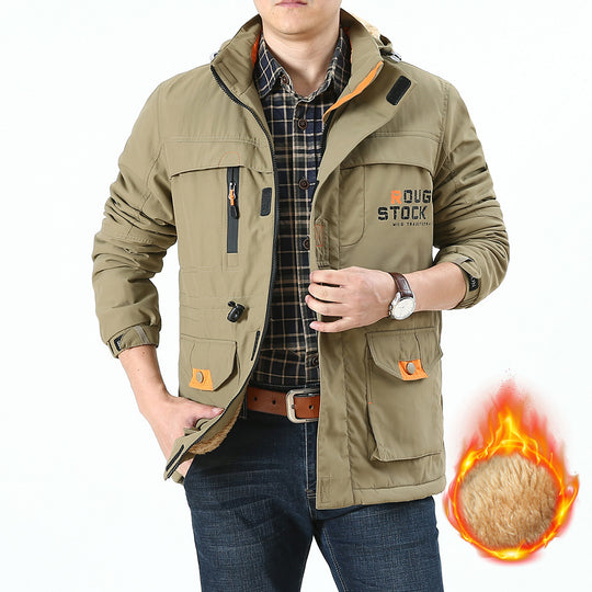 Herren Multifunktionale Wetterjacke mit praktischen Taschen Shop Nory