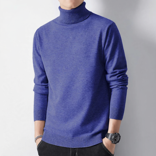 Herren-Rollkragenpullover, warm gefüttert, Winter