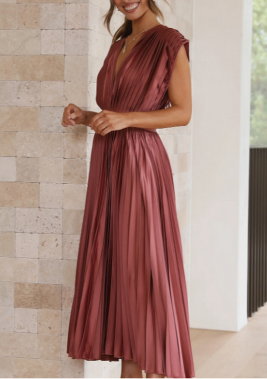 Elegantes Maxikleid Aus Leichtem Stoff