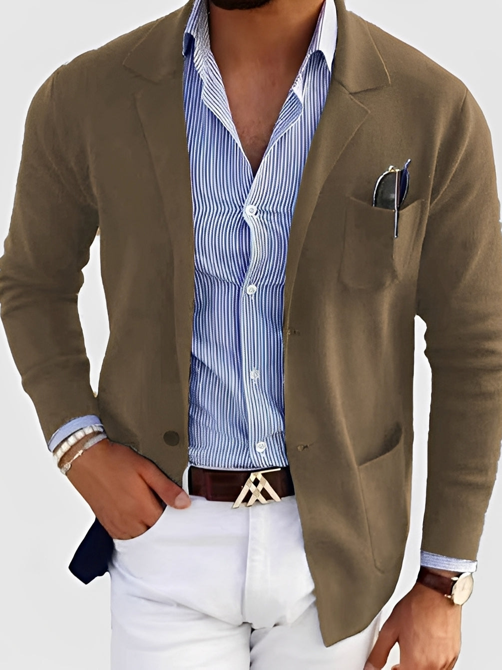 Eleganter Blazer mit Taschen für Männer