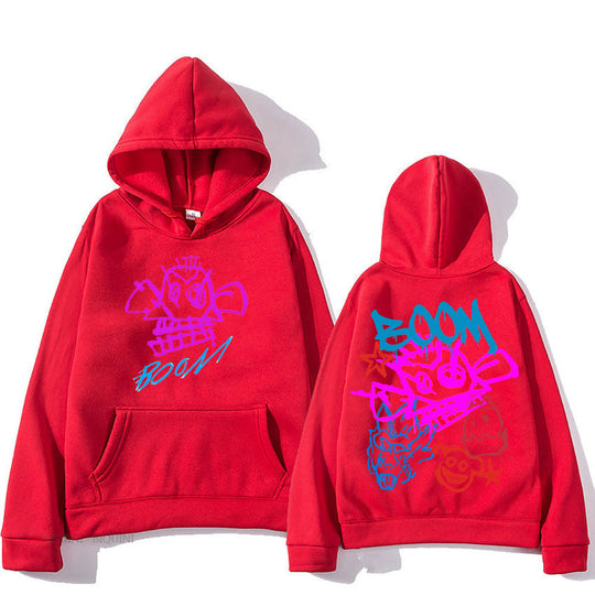 Arcane Jinx Cartoon Langarm-Hoodie