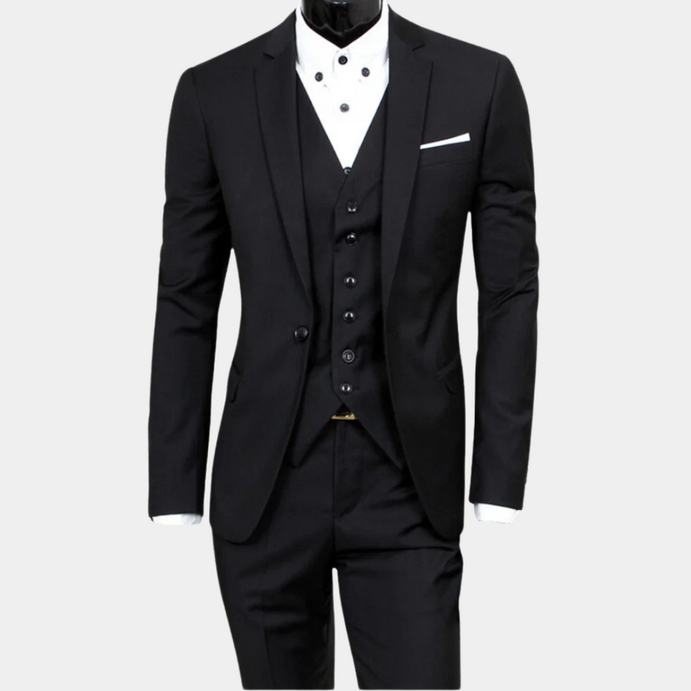 ShopNory | Herren Business Anzug 3-teilig – Sakko, Weste & Hose
