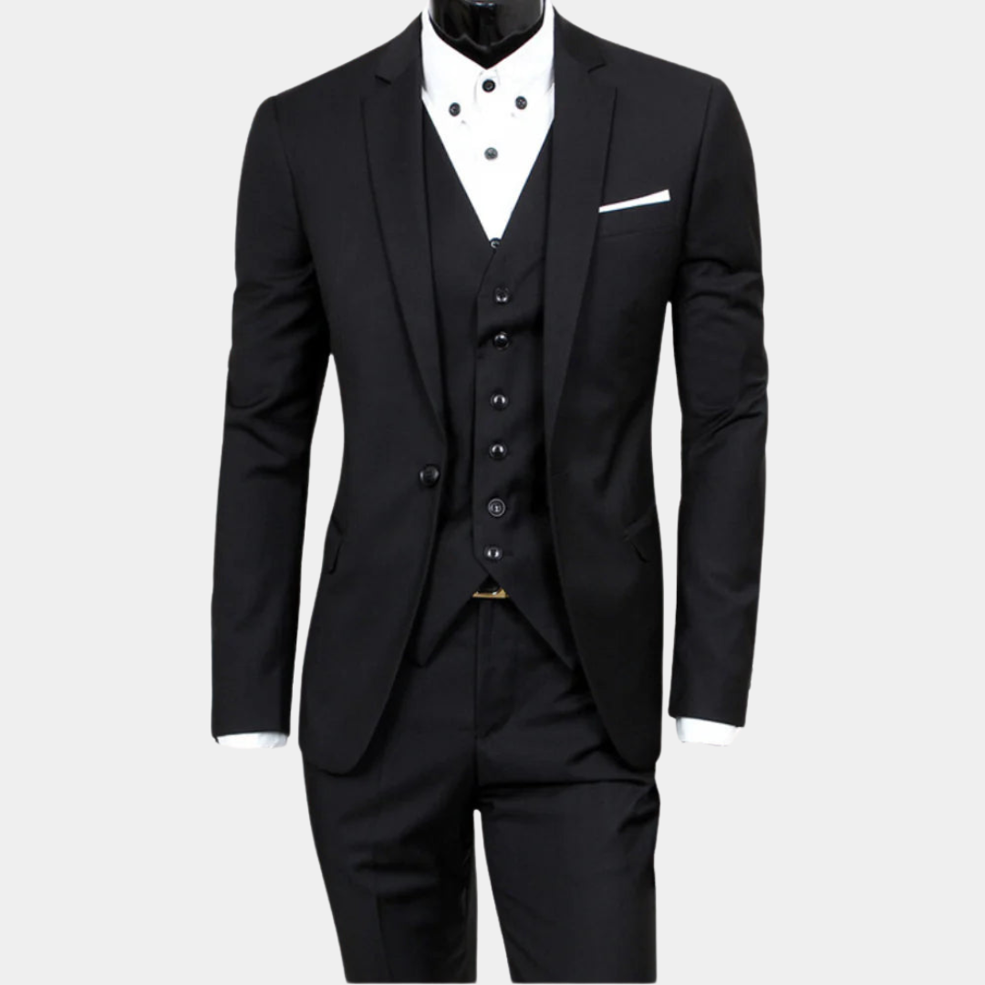ShopNory | Herren Business Anzug 3-teilig – Sakko, Weste & Hose