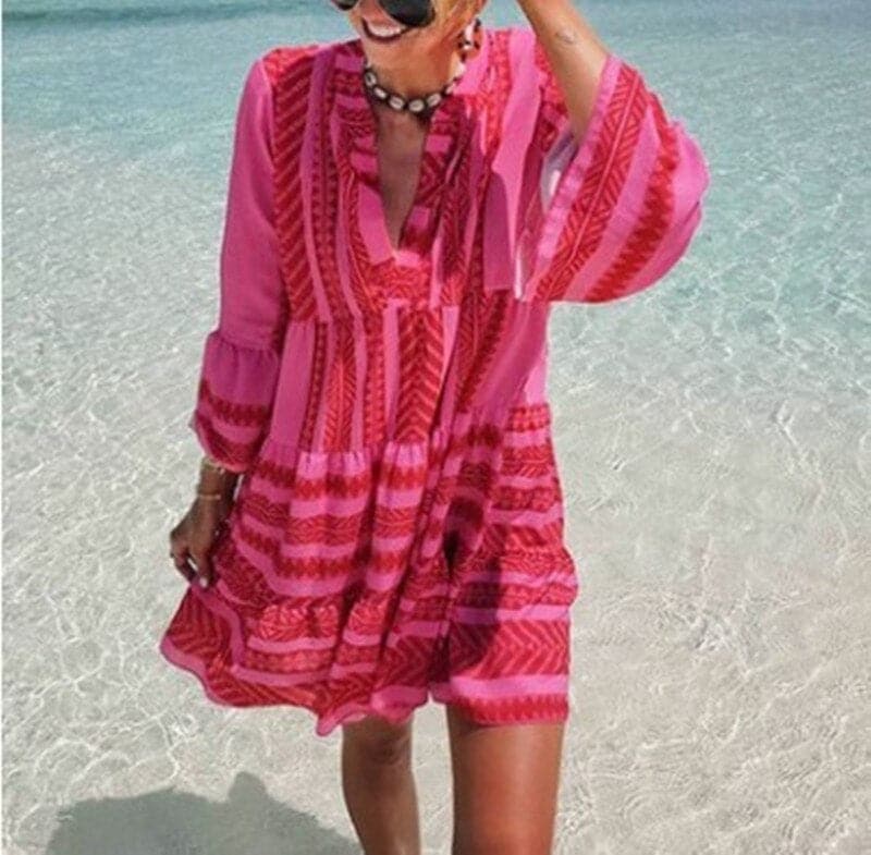 Shopnory | Schöne Sommerkleid mit Vielen Mustern