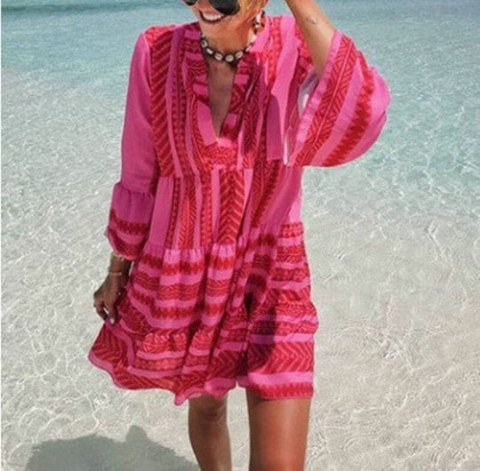 Shopnory | Schöne Sommerkleid mit Vielen Mustern