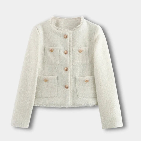 Shopnory | Übergangssaison Damen mit aufgesetzten Taschen – Estelle