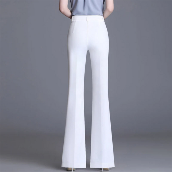 Elegante Enganliegende Hohe Taille Flared Hosen