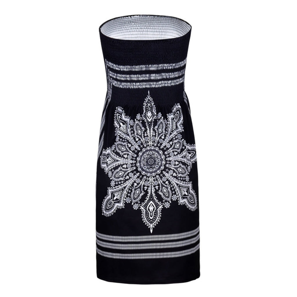 Bedrucktes Röhrentop-Kleid