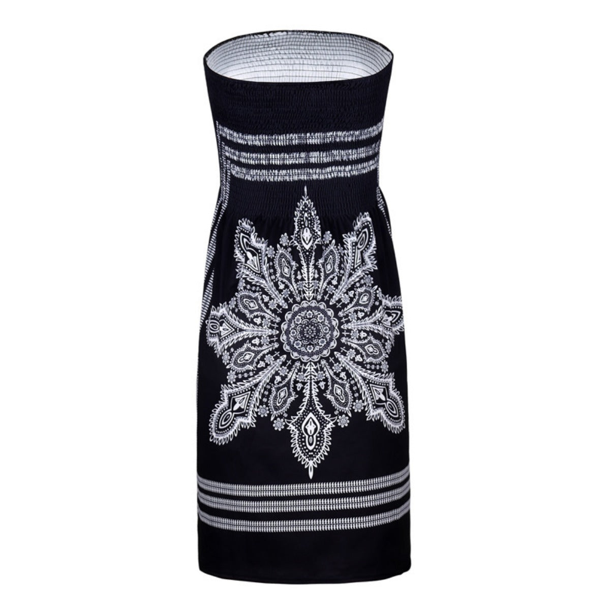 Bedrucktes Röhrentop-Kleid