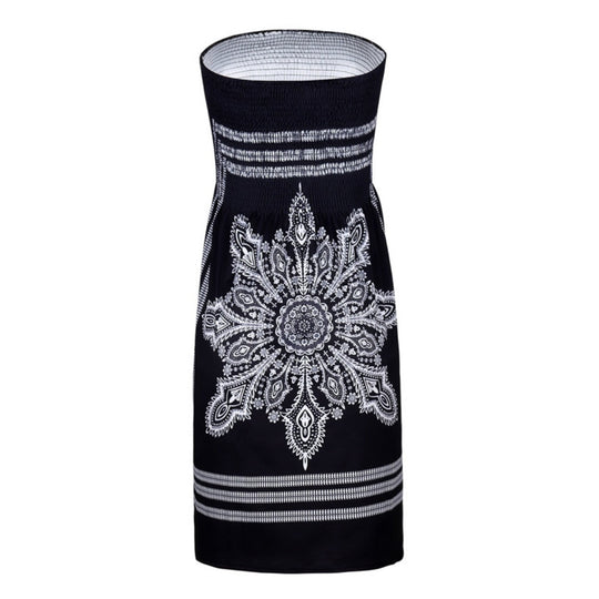 Bedrucktes Röhrentop-Kleid