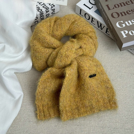 Strickschal aus Alpakawollmischung, 150x20 cm