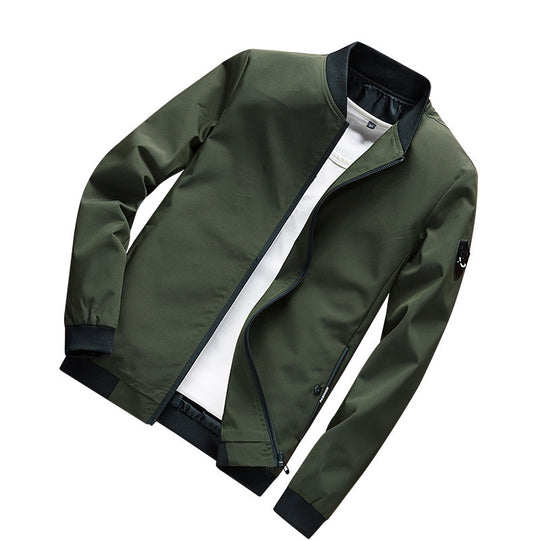 Herren Minimalistischer Softshell-Blouson mit elastischen Bündchen und verdecktem Reißverschluss Shop Nory