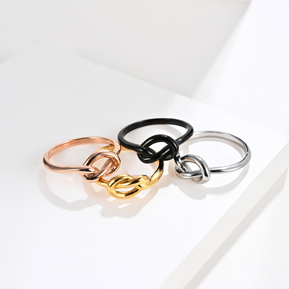 Minimalistisch aber eleganter geknoteter Herzschwanzring *perfektes Geschenk* / *4 Farben* | Shop Nory