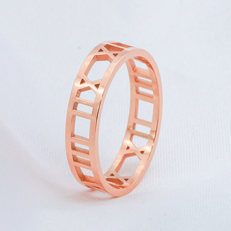 Damen Ring mit geometrischem Design Shop Nory