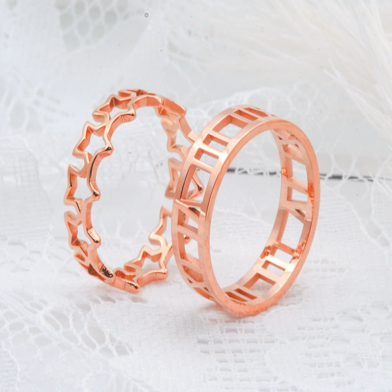 Damen Ring mit geometrischem Design Shop Nory