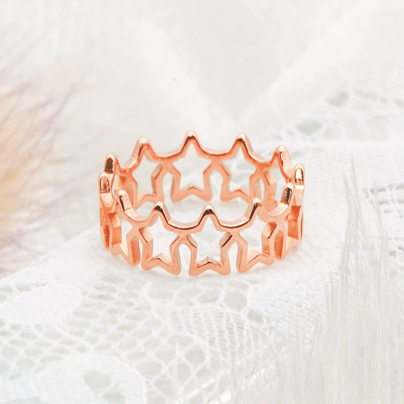 Damen Ring mit Sterndekor Shop Nory