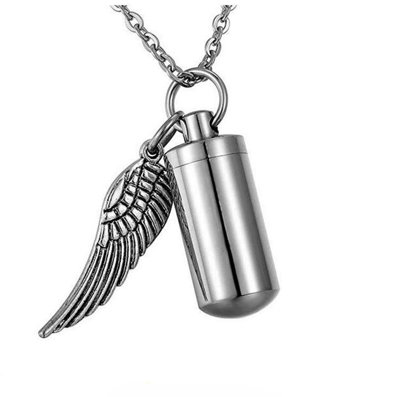 Damen Halskette mit einzigartigem Anhänger im Kapseldesign Shop Nory