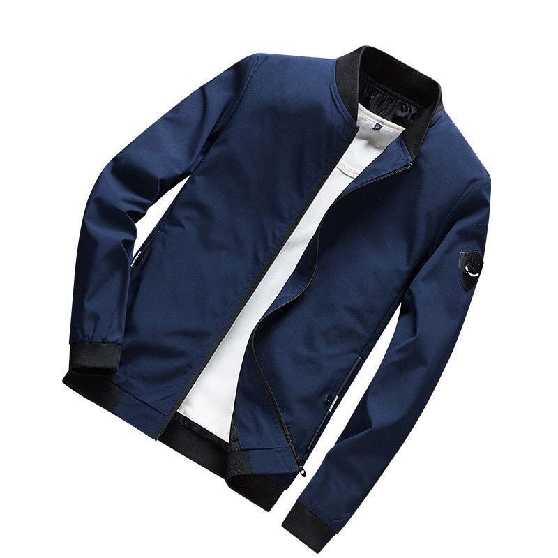 Herren Minimalistischer Softshell-Blouson mit elastischen Bündchen und verdecktem Reißverschluss Shop Nory