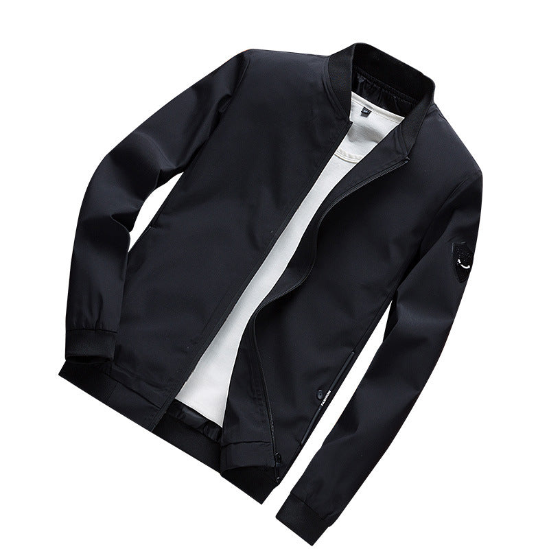 Herren Minimalistischer Softshell-Blouson mit elastischen Bündchen und verdecktem Reißverschluss Shop Nory