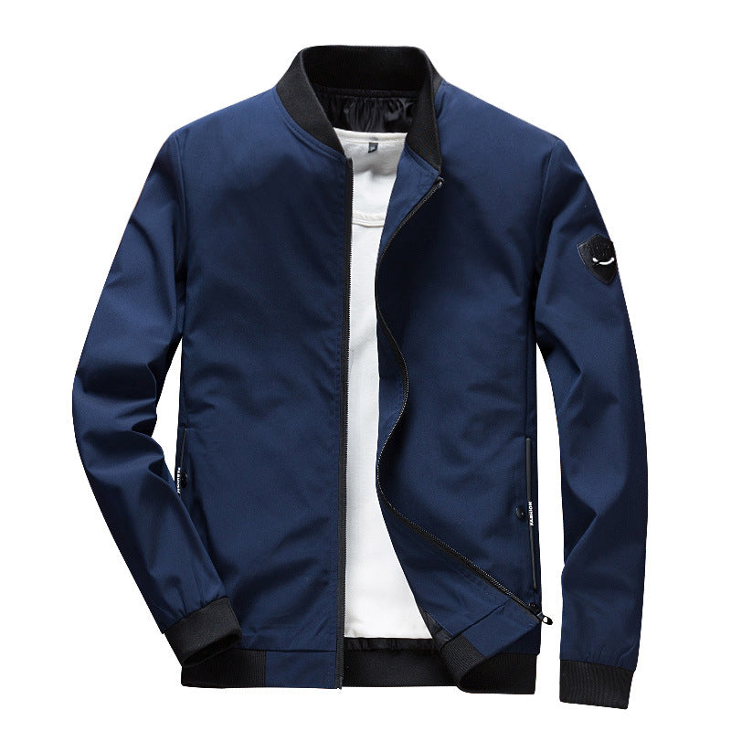 Herren Minimalistischer Softshell-Blouson mit elastischen Bündchen und verdecktem Reißverschluss Shop Nory