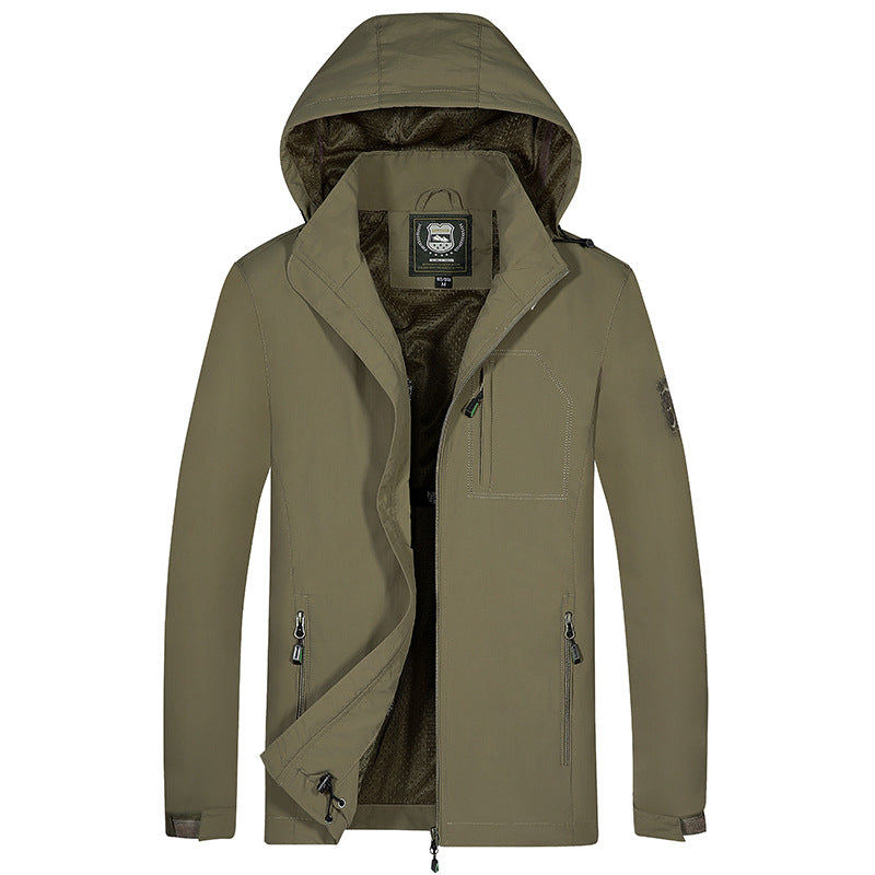 Herren Kapuzen-Softshelljacke mit Mesh-Innenfutter und multifunktionalen Reißverschlusstaschen Shop Nory