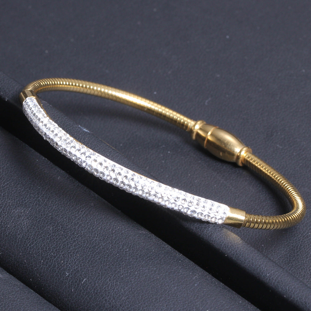 Damen Charmantes Armkette mit funkelndem Zirkonia-Besatz Shop Nory