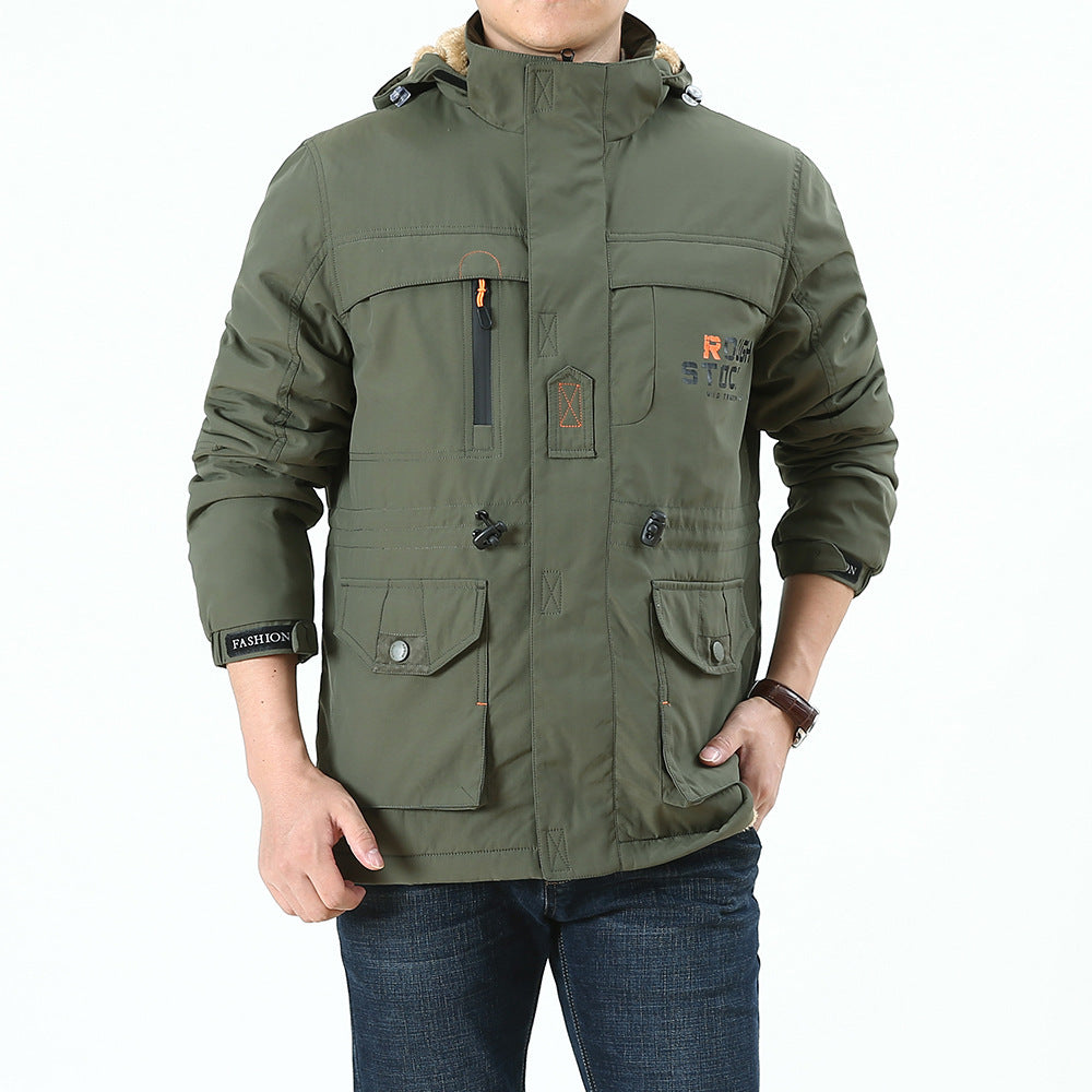 Herren Multifunktionale Wetterjacke mit praktischen Taschen Shop Nory