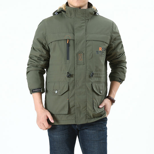 Herren Multifunktionale Wetterjacke mit praktischen Taschen Shop Nory